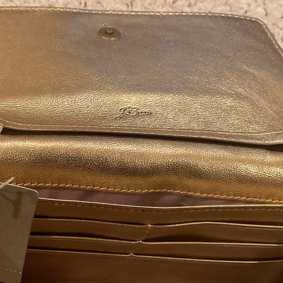 NWT Metallic J Crew Crossbody Wallet - Picture 4 of 5
